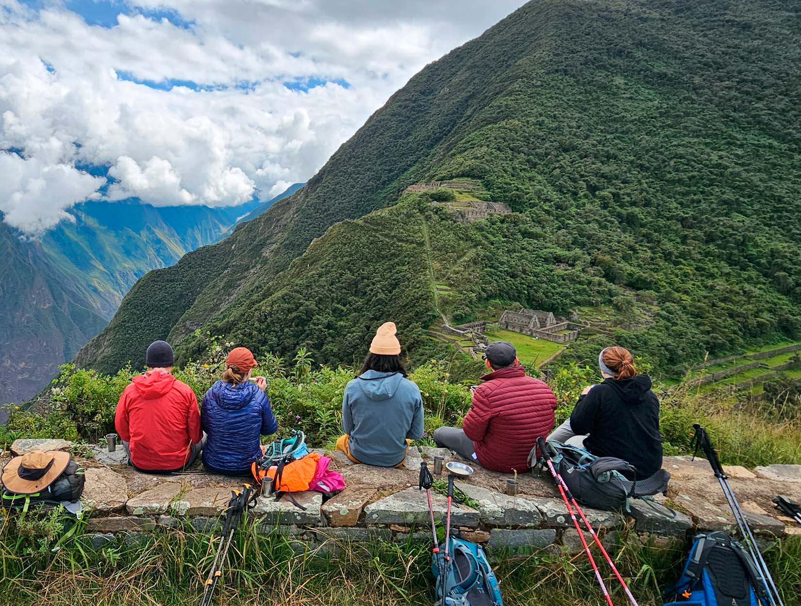 choque mapi 3 - Copy Hikers enjoying scenic mountainous landscape